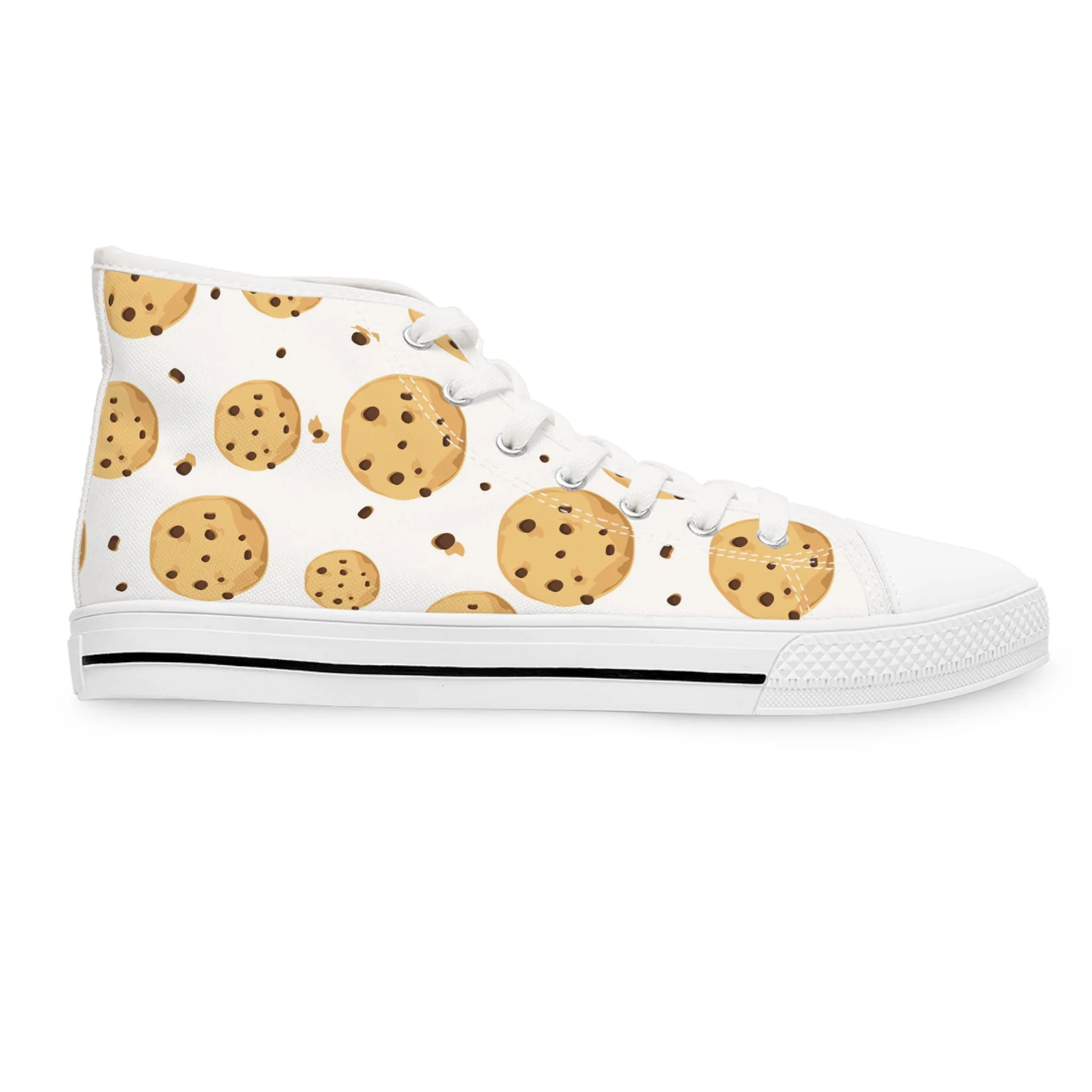 Chocolate Chip Cookies Women's High Top Sneakers