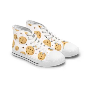 Chocolate Chip Cookies Women's High Top Sneakers