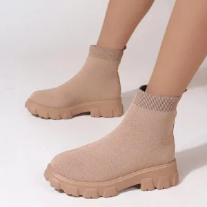 Chunky Sole Sock Boots