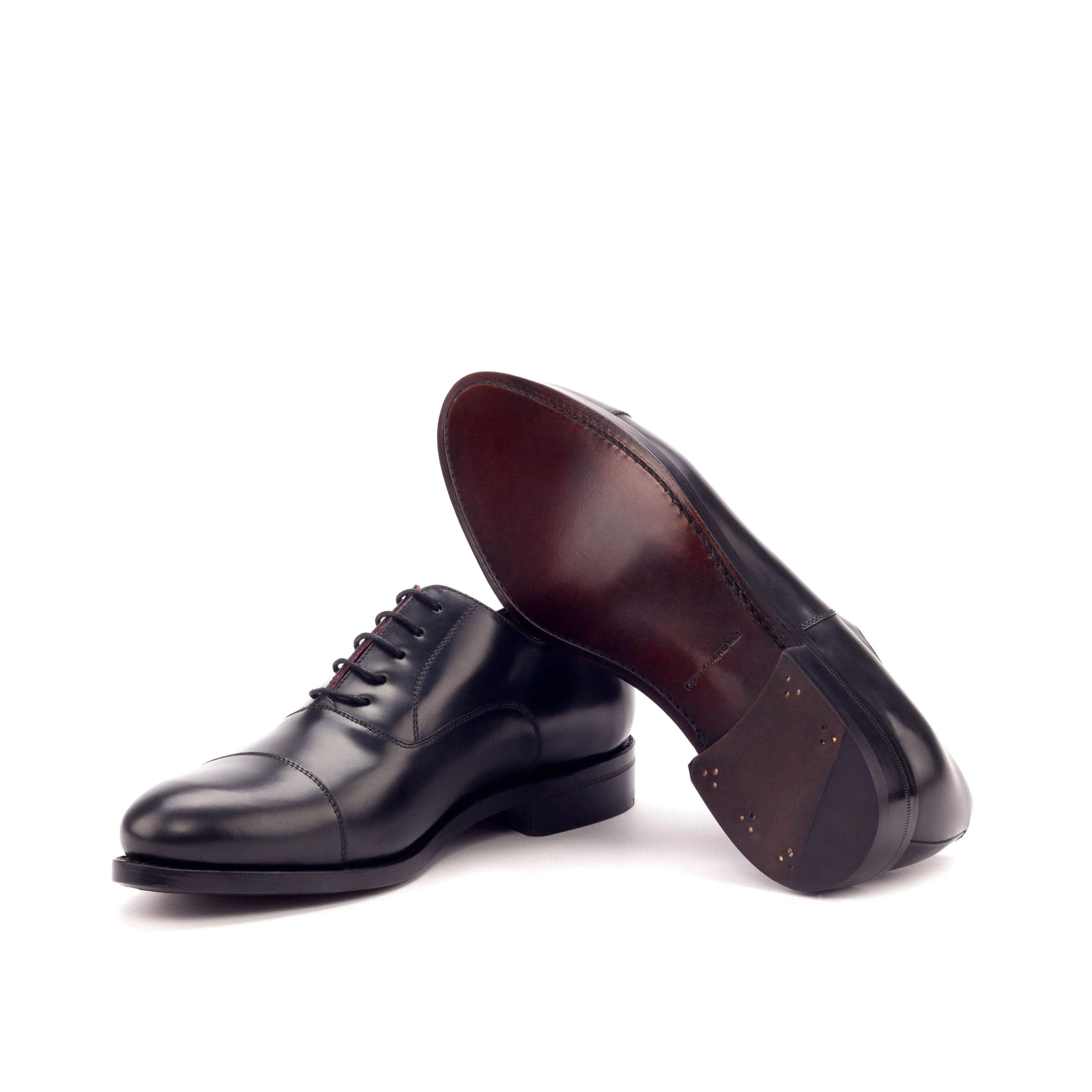 Classic Black Leather Oxford