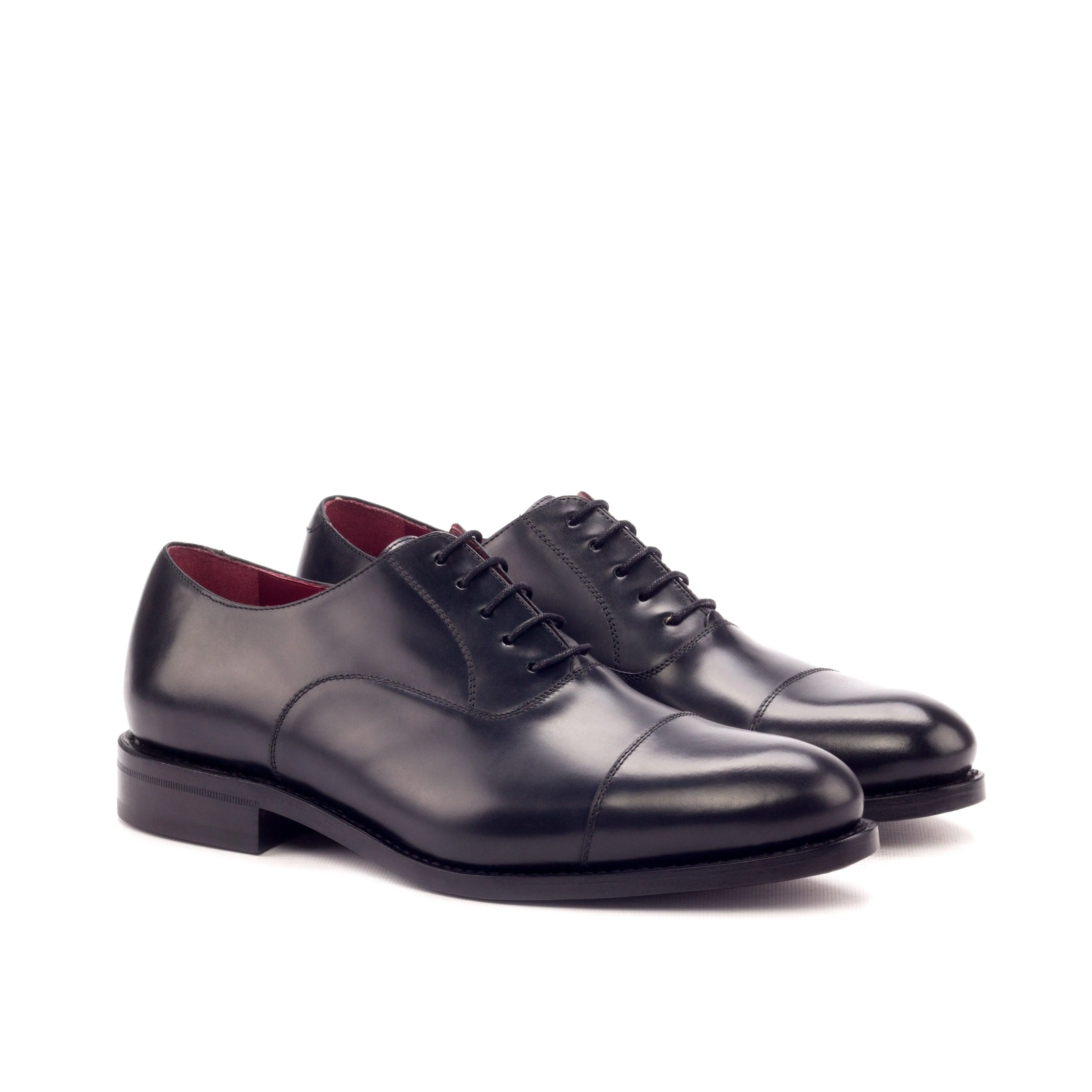 Classic Black Leather Oxford