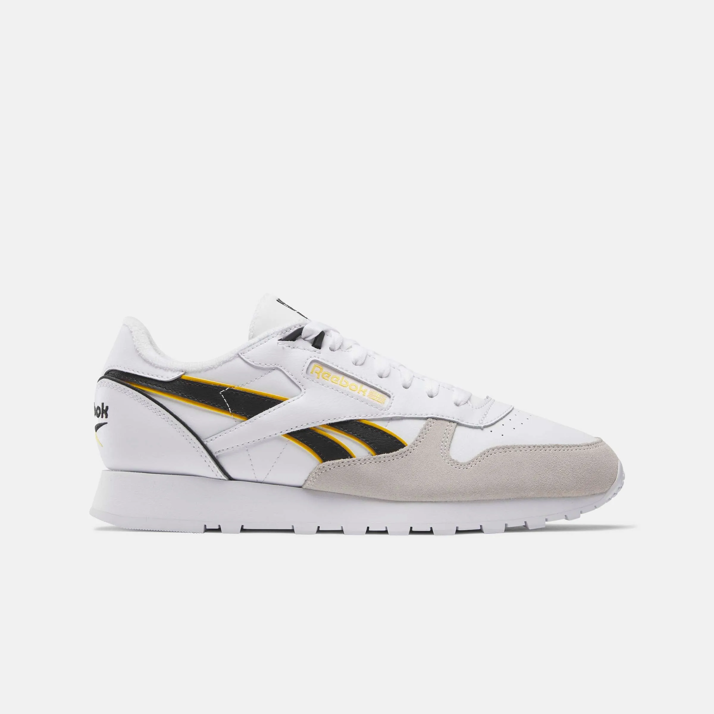 Classic Leather White/Black/Always Yellow