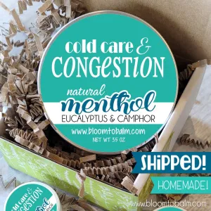 COLD & CONGESTION {Menthol} Salve