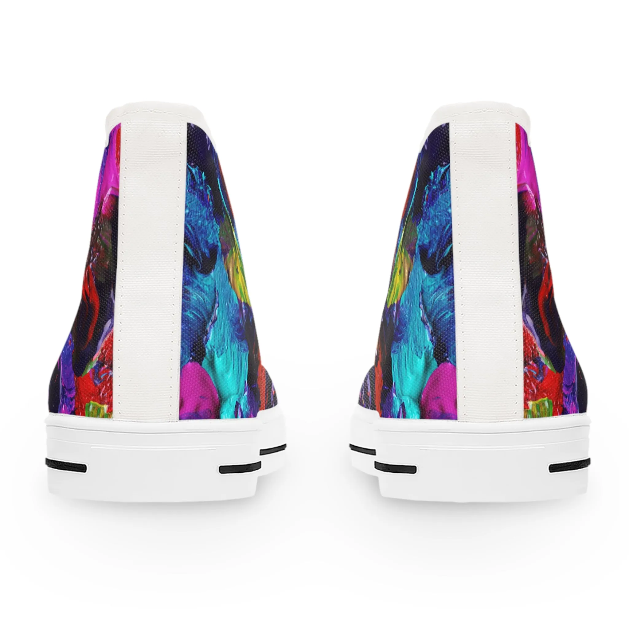 Color Paintings - Inovax Women's Hight Top Sneakers