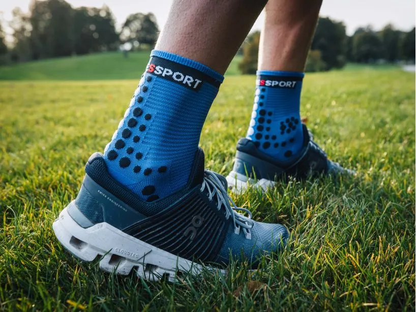 Compressport Pro Racing Socks V3.0 Run High (PRSV3-RH_512) - Blue Lolite