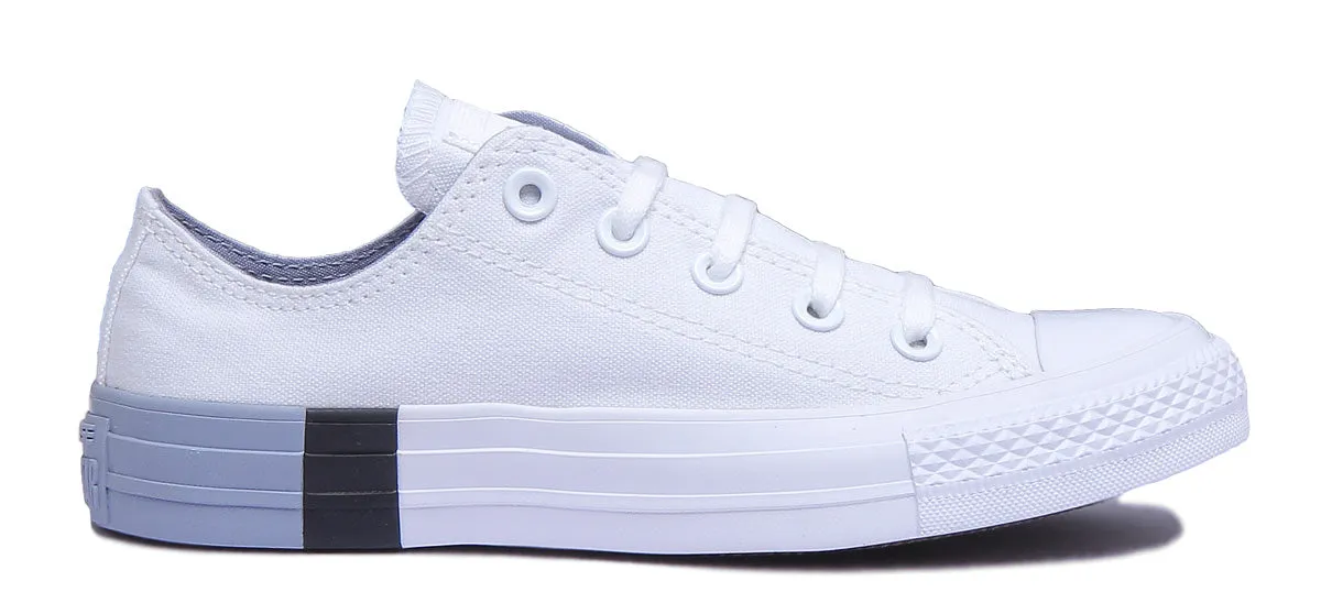 Converse 159522C CT All Star Tri Block Low Trainer In White For Women