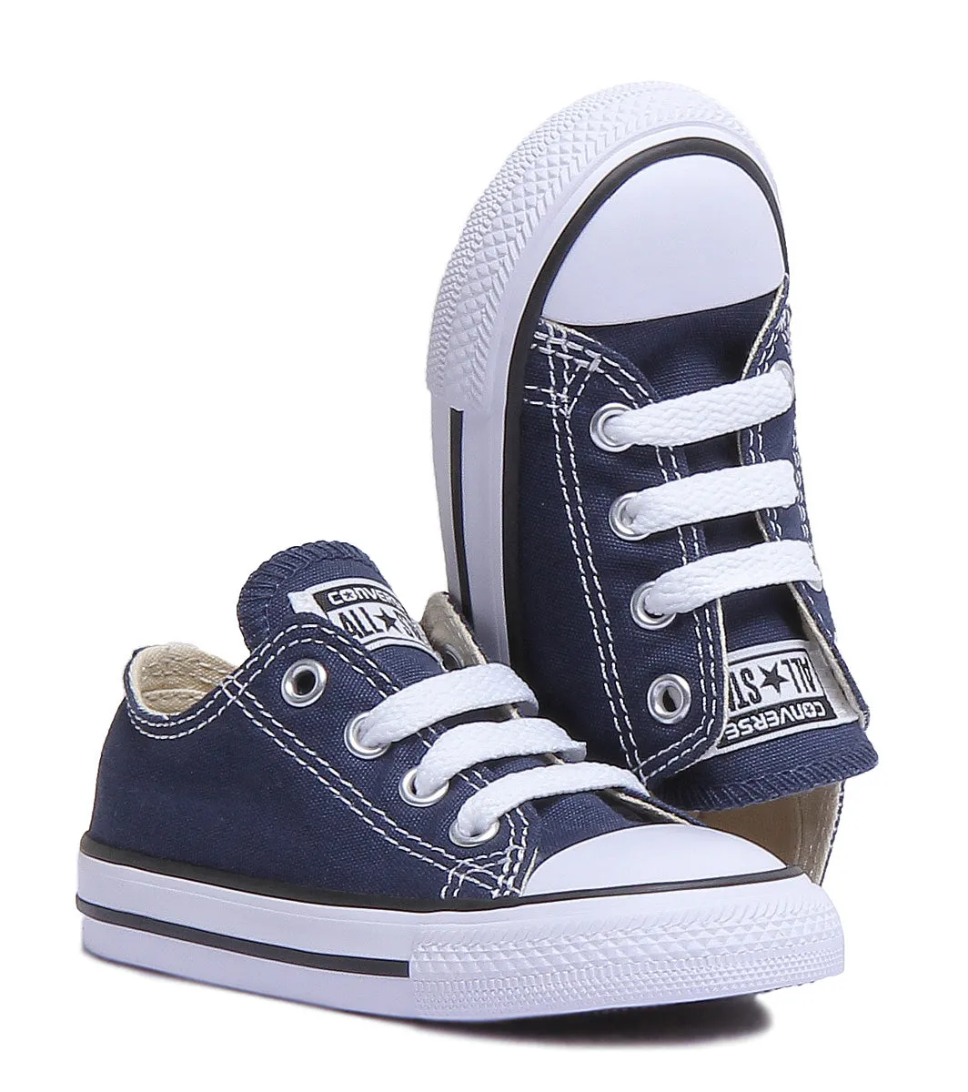 Converse All Star Low Core Trainer In Navy For Infants