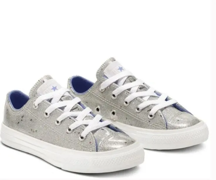 Converse CTAS OX Glitter Sneakers  (SZ 2)