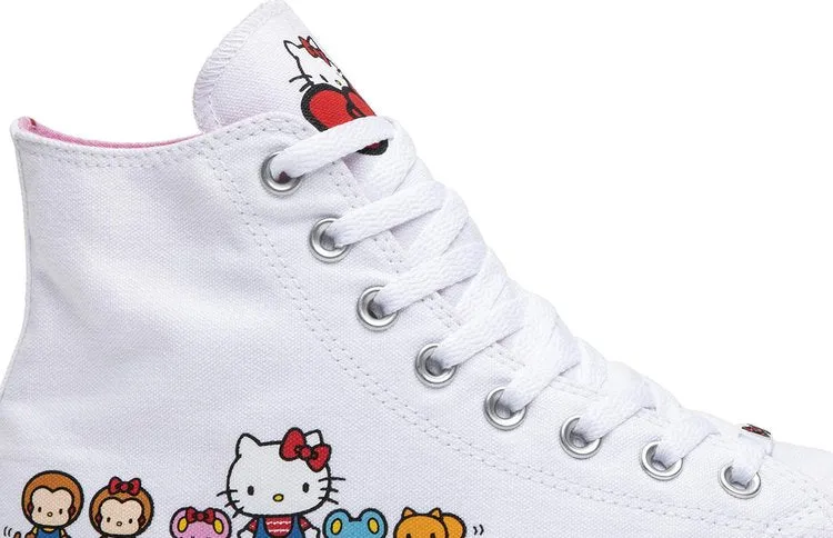 Converse Hello Kitty x Chuck Taylor All Star Canvas Hi White Sneakers