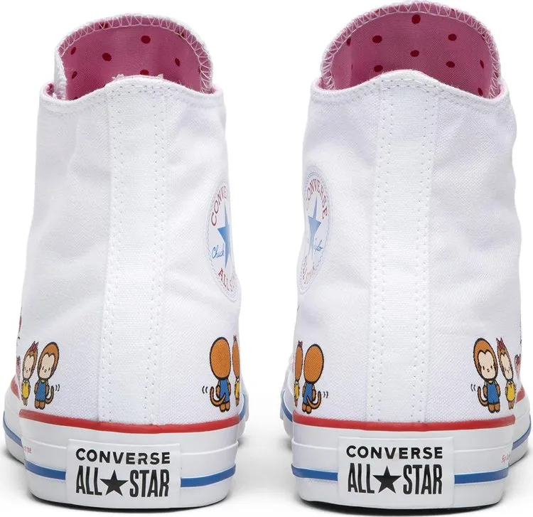 Converse Hello Kitty x Chuck Taylor All Star Canvas Hi White Sneakers