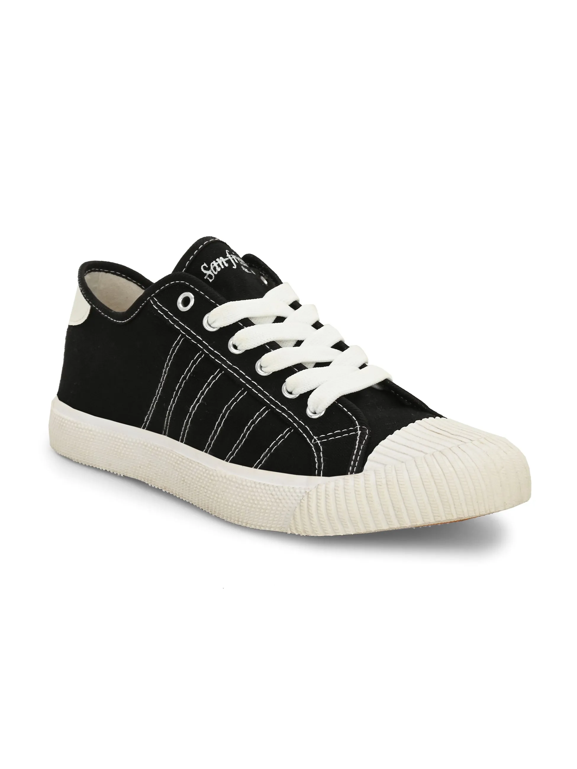 Core Black Canvas Sneakers