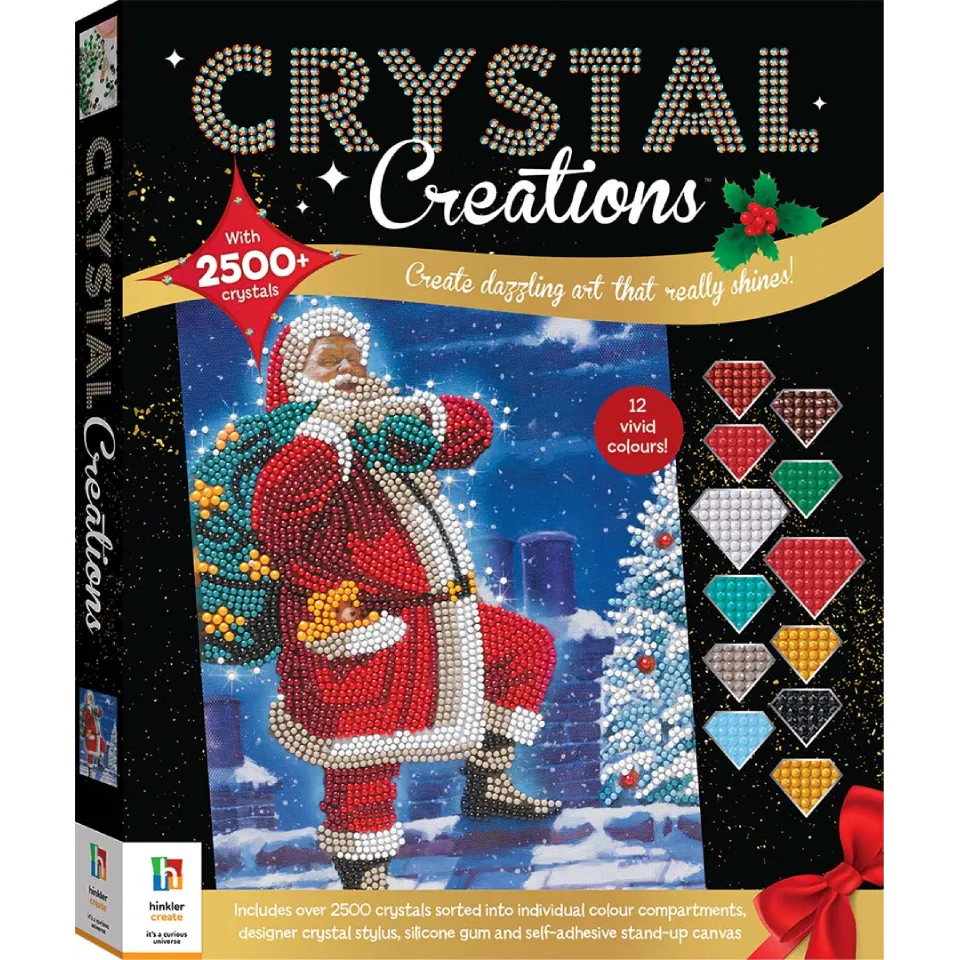 Crystal Creations: Santa on the Rooftop