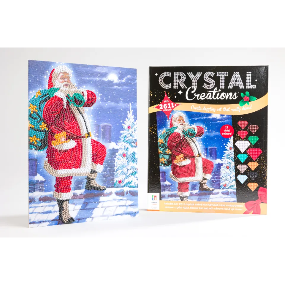 Crystal Creations: Santa on the Rooftop