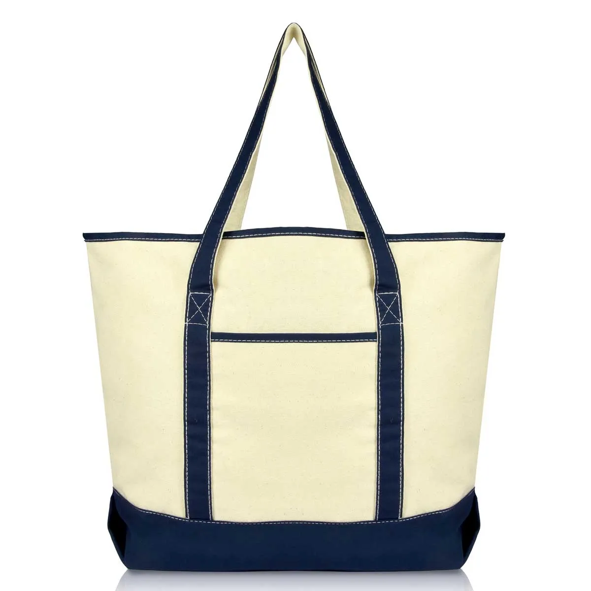 Dalix 22" Soft Canvas Tote Bag