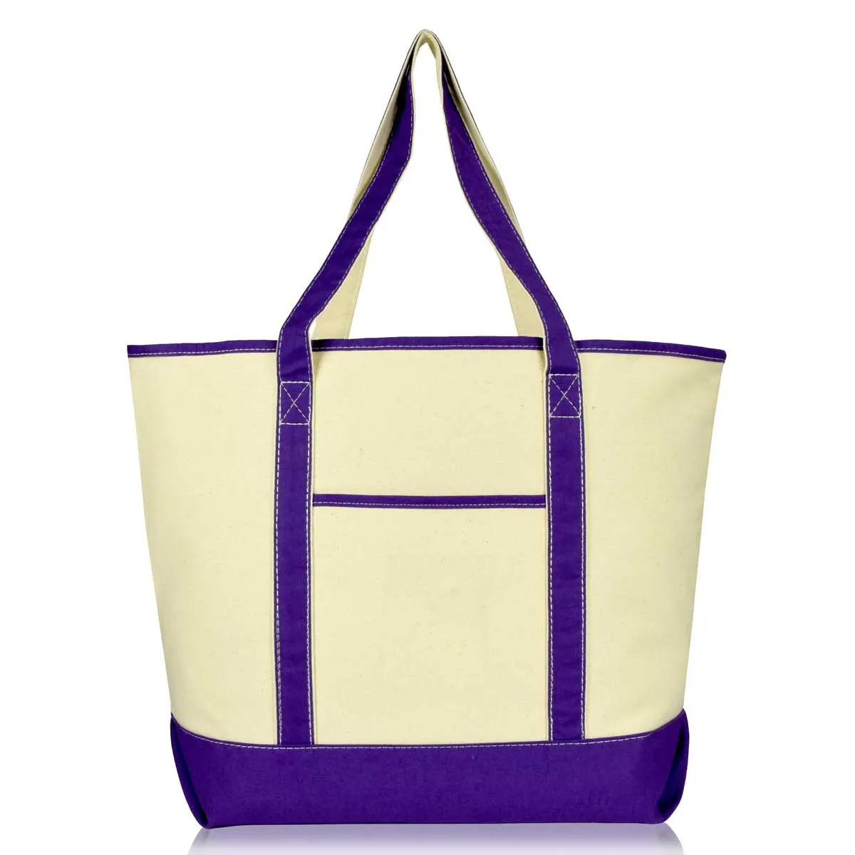 Dalix 22" Soft Canvas Tote Bag