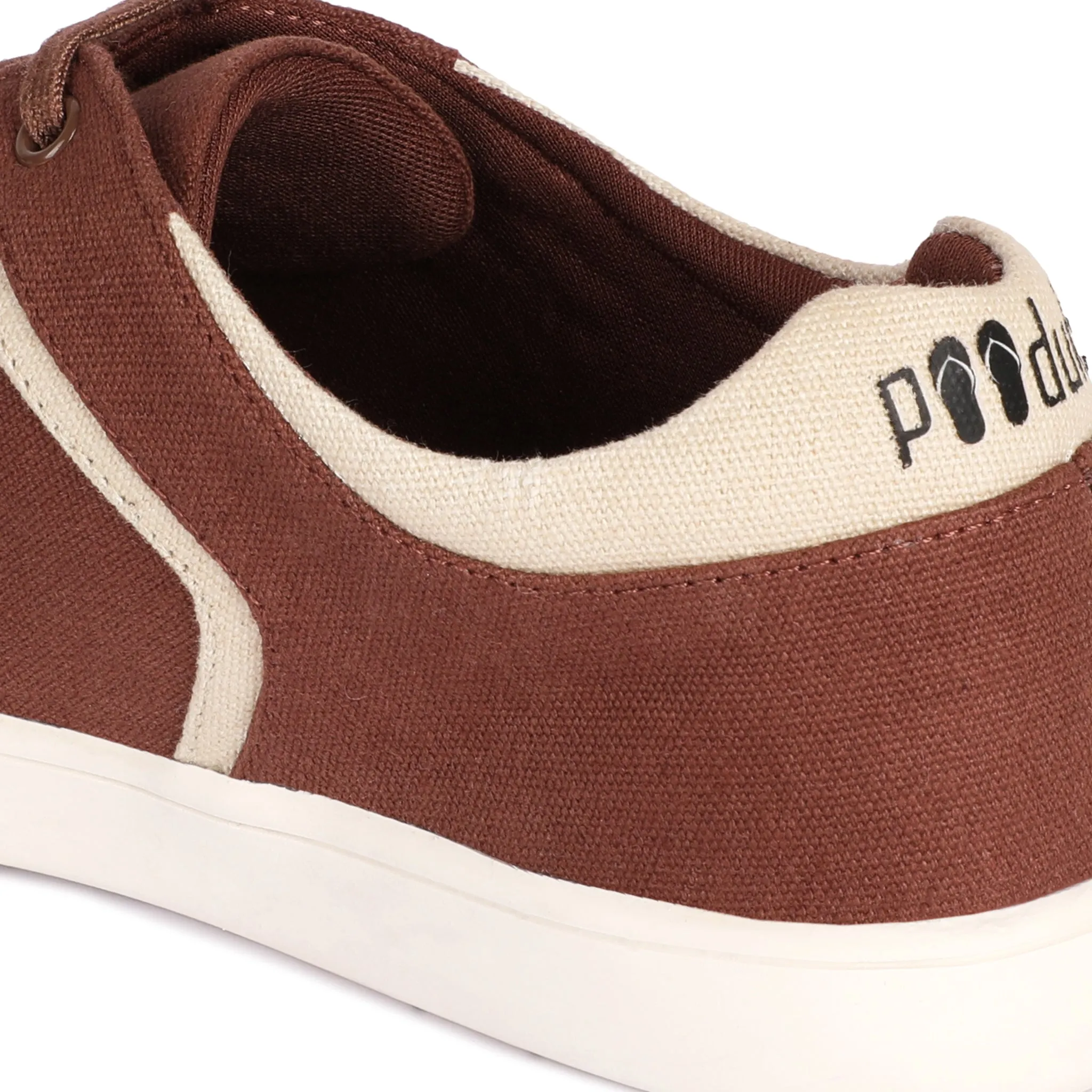 Dan Eco-Sole Sneakers Brown and Beige Women Thrift Edit