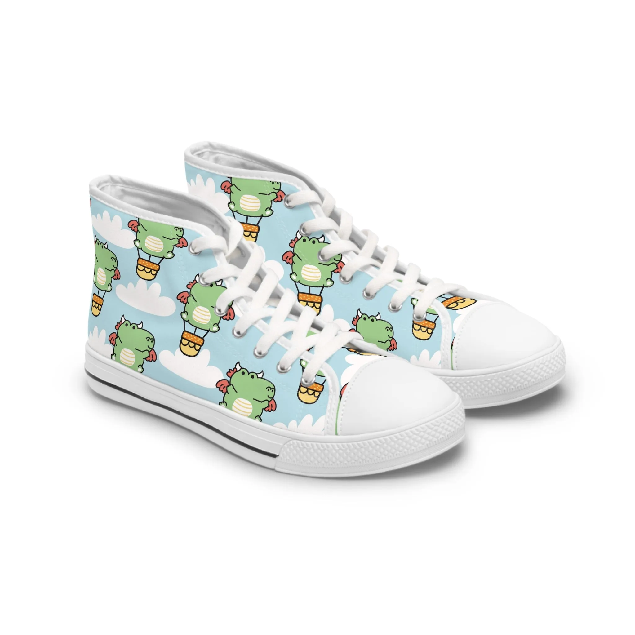 Dragon Balloon in the Sky Women's High Top Sneakers