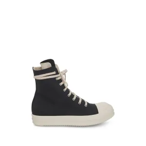 DRKSHDW Ramones Cotton Nylon Hi Sneaker in Black/Milk