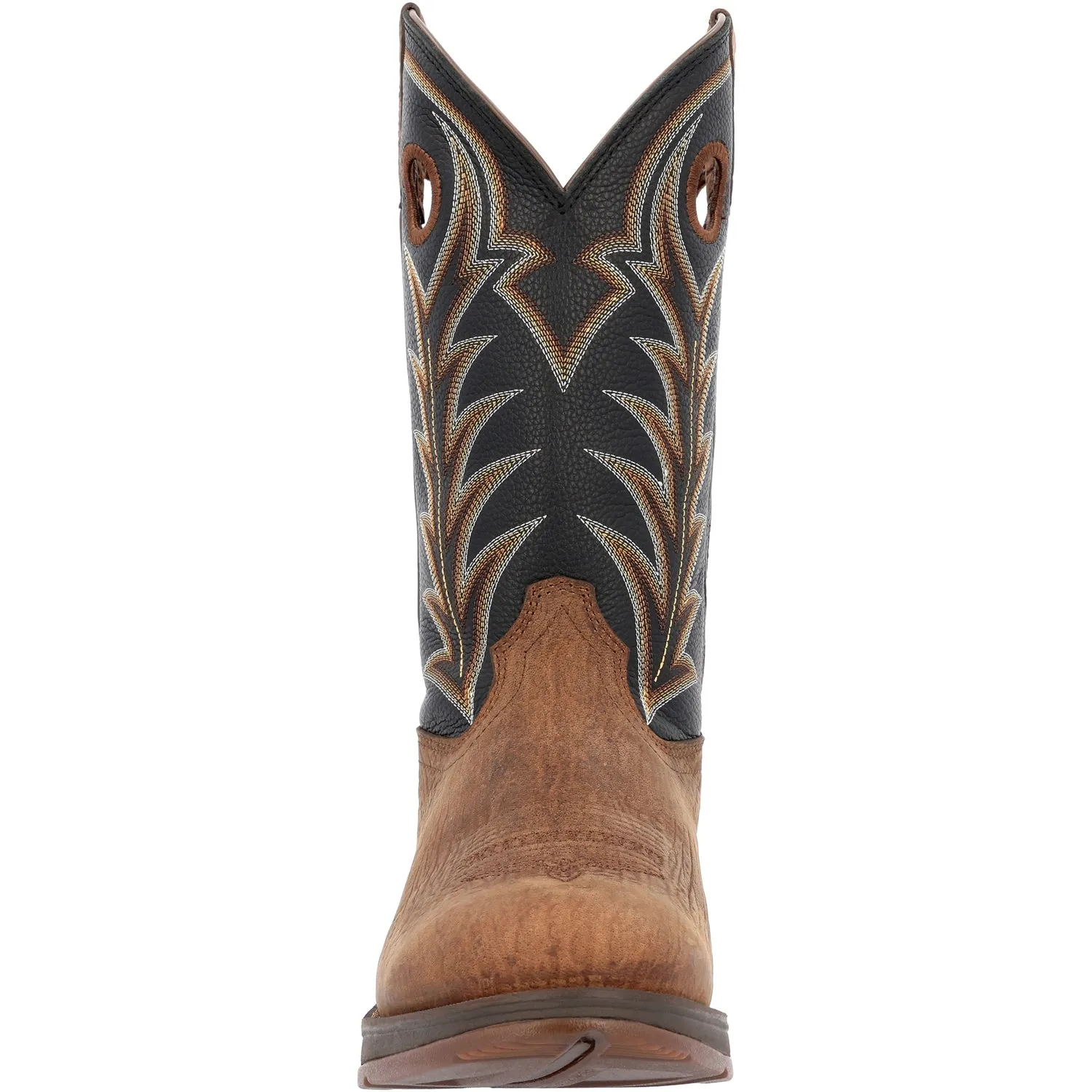 Durango Mens Rebel Western Oak Bark/Midnight Leather Cowboy Boots