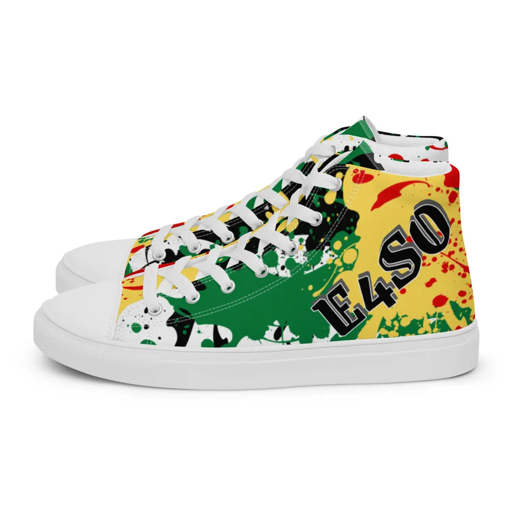 E4SO Splash Men’s high top canvas shoes