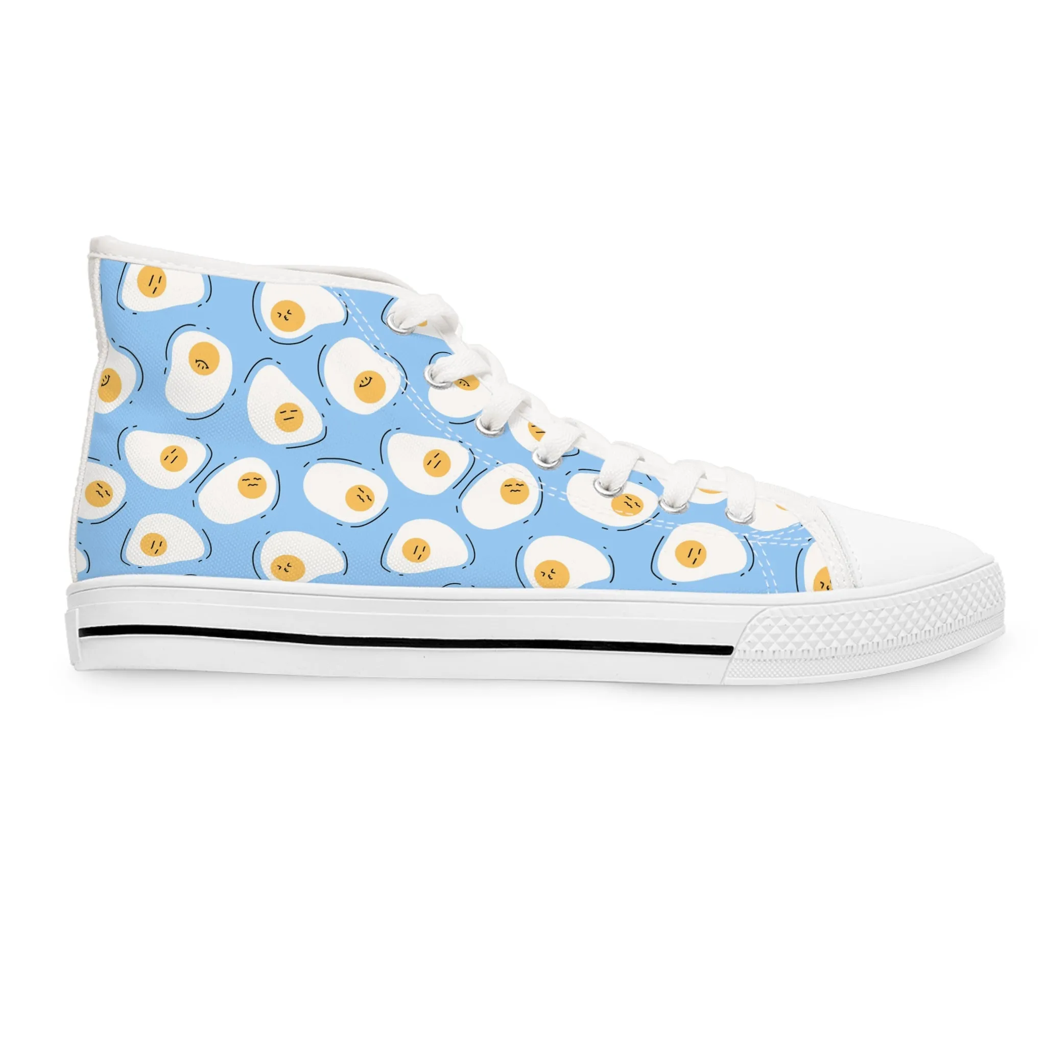 Egg Yolk Women's High Top Sneakers