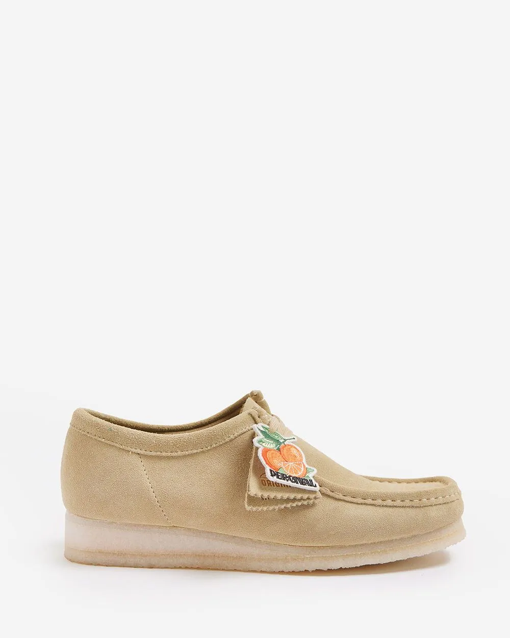 Embroidered Wallabee | Clarks Originals x Percival | Maple Suede