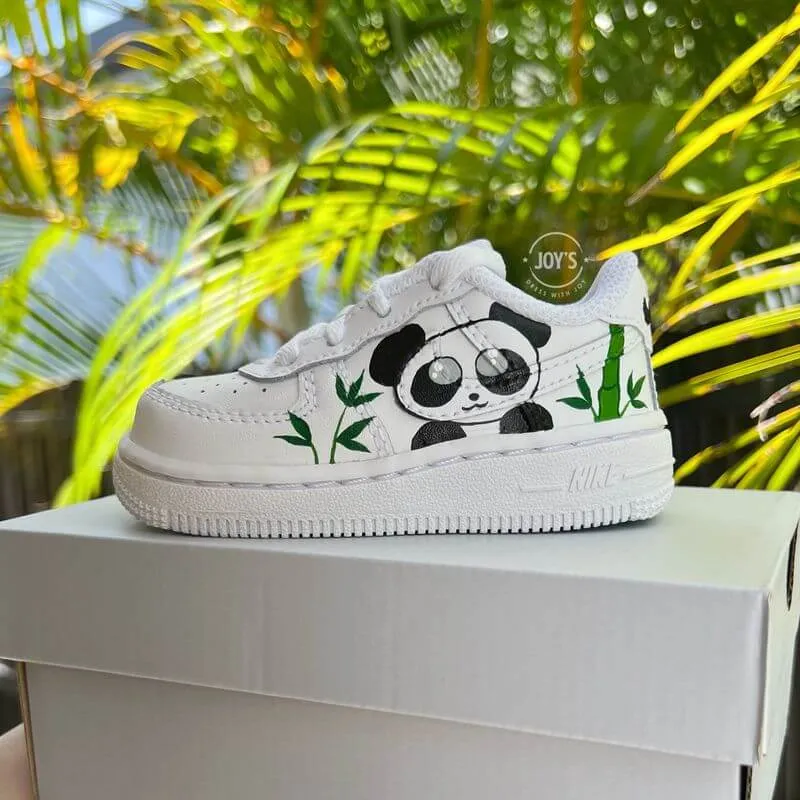 Final Sale-Baby Panda Custom Air Force 1