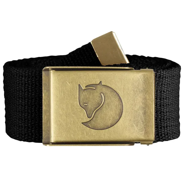 Fjallraven Canvas Brass Belt - Black