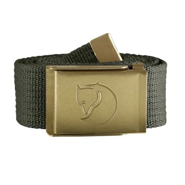 Fjallraven Canvas Brass Belt - Mountain Grey