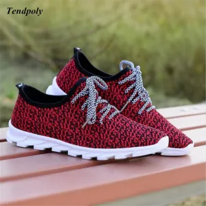 (Free Shipping) Men's and Women casual shoes low to fly knit blade breathable knit (Free Shipping)