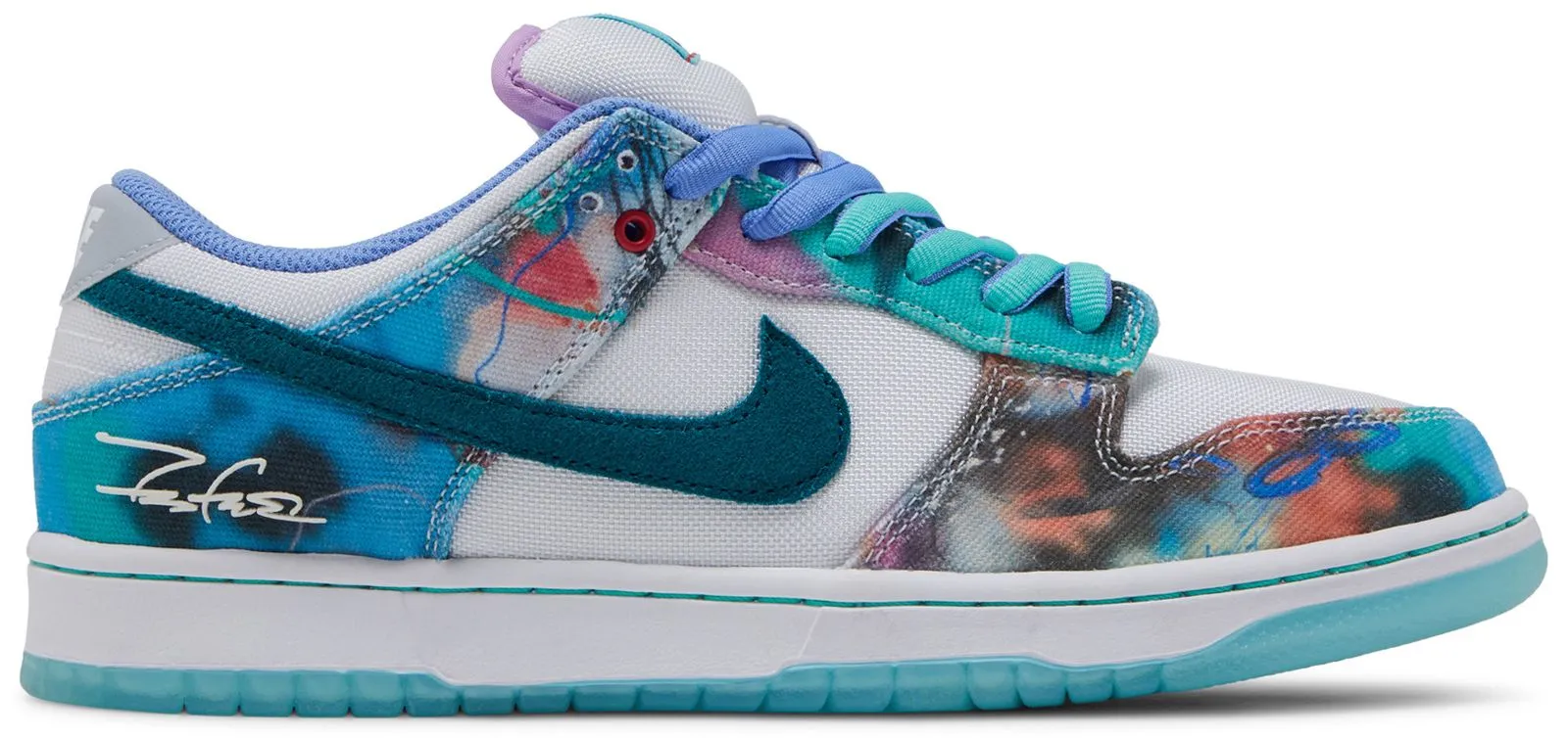 Futura Laboratories x Nike SB Dunk Low 'Bleached Aqua'