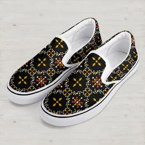 Gearhomie Elvis Black Conquistador Slip On Shoes