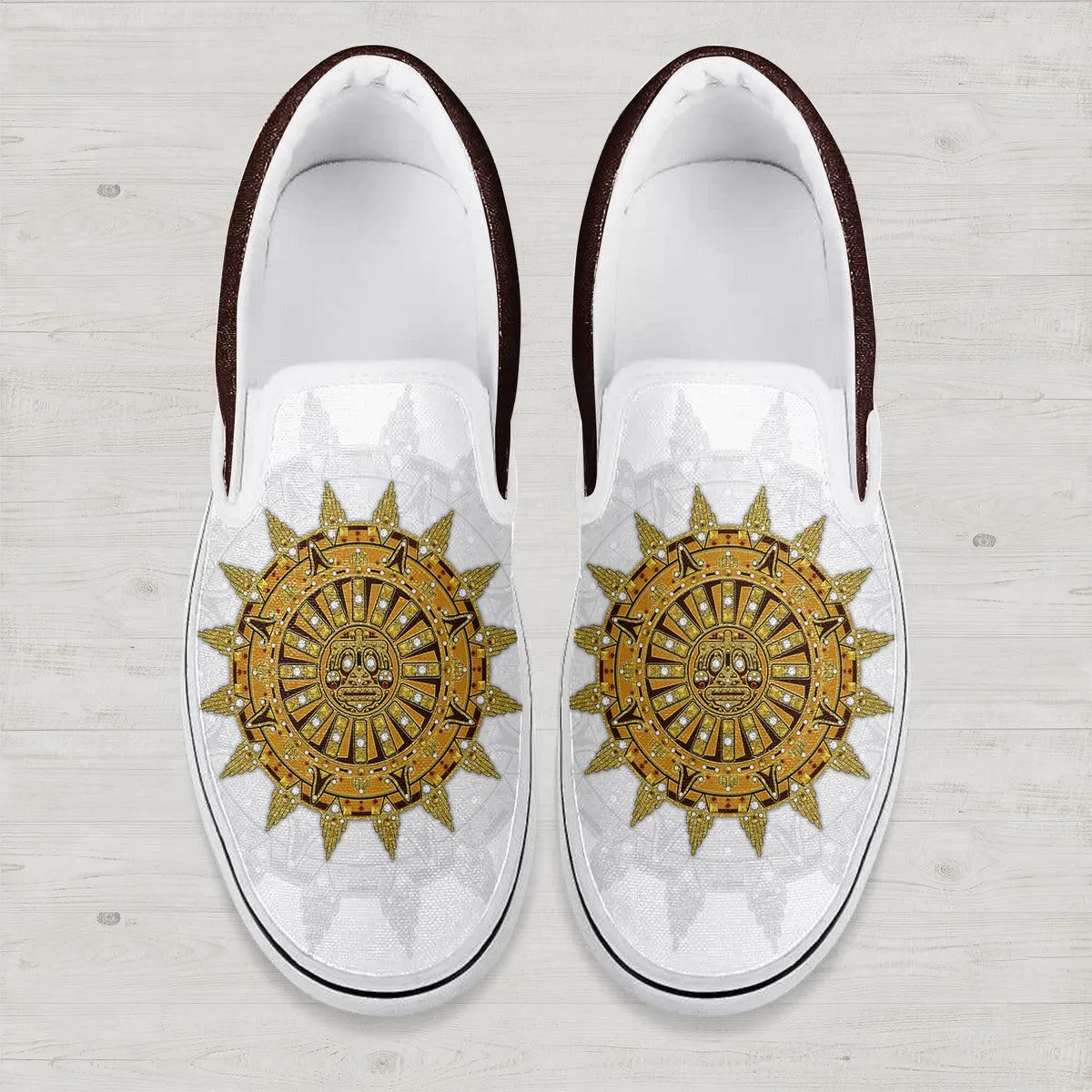 Gearhomie Elvis Sun Dial Slip On Shoes