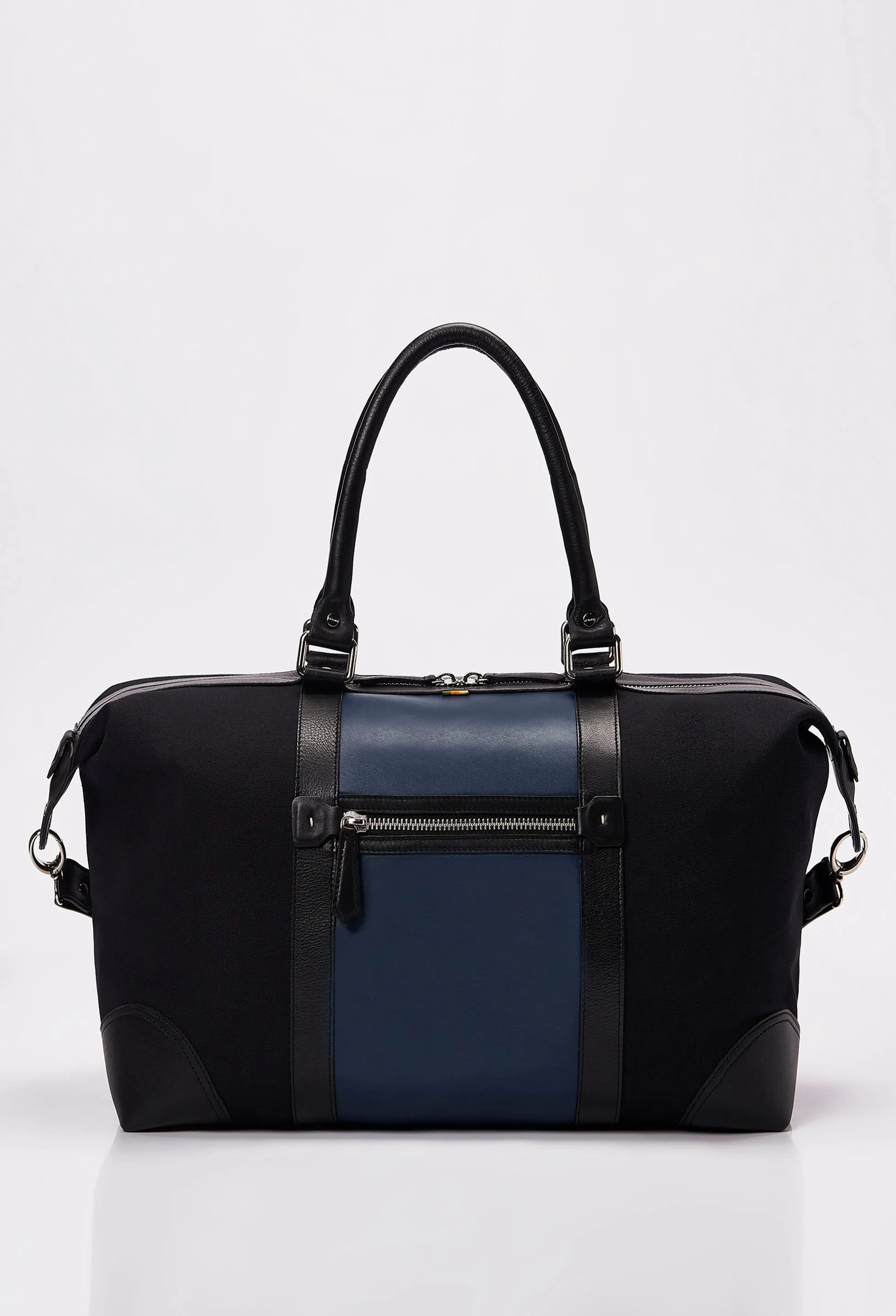 Getaway Black Canvas & Leather Duffel Bag