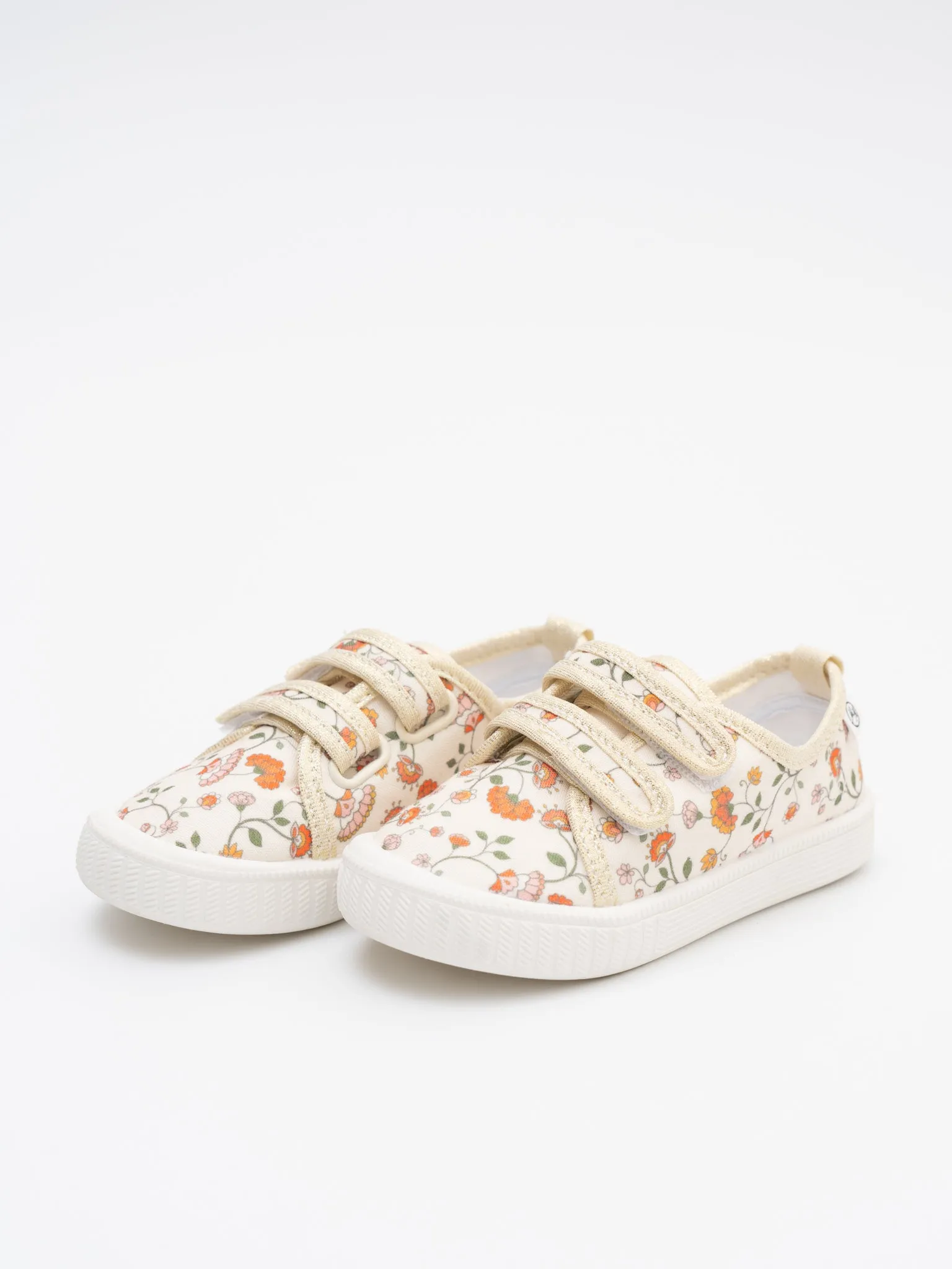 Girls' Canvas Velcro Sneaker in Floral