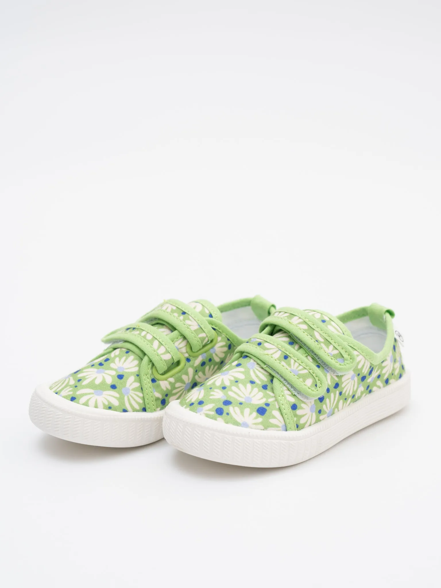 Girls' Canvas Velcro Sneaker in Floral