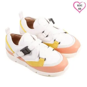 Girls White Multi Sonnie Trainers