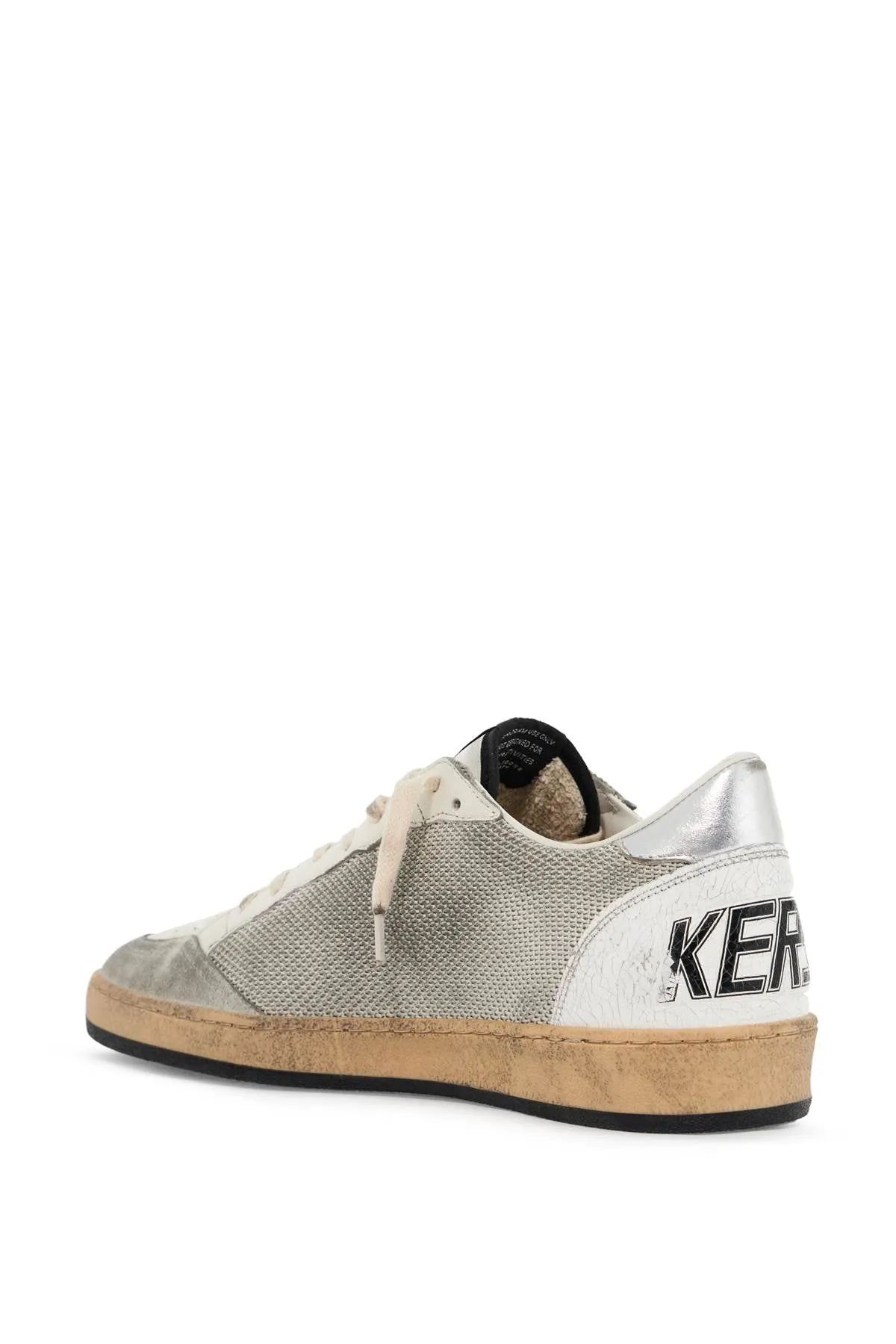 GOLDEN GOOSE leather and canvas sneakers