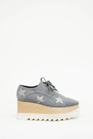 Grey Elyse Star Derby Sneaker