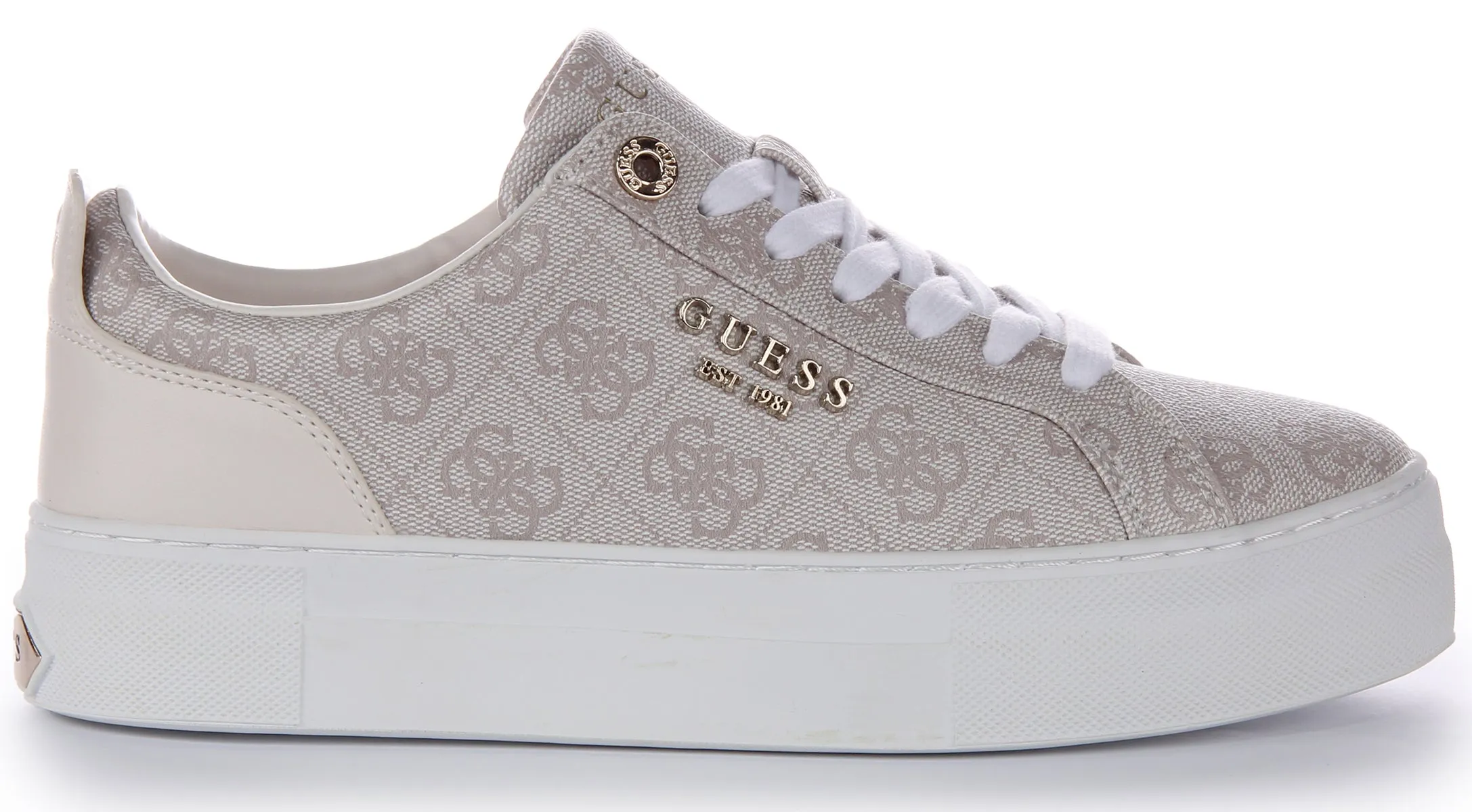 Guess Genza 4G Trainers In Stone For Women