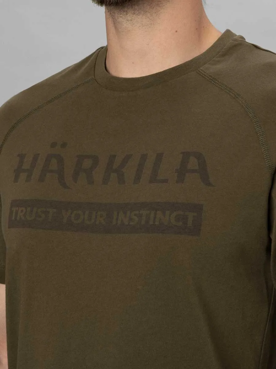 HARKILA Logo T-shirt - Mens - Willow Green