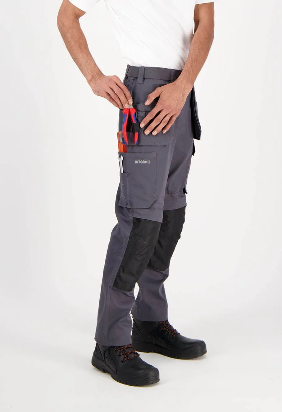 Herock&#x20;Spero&#x20;Work&#x20;Trouser&#x20;Stretch&#x20;Multipocket&#x20;-&#x20;Grey