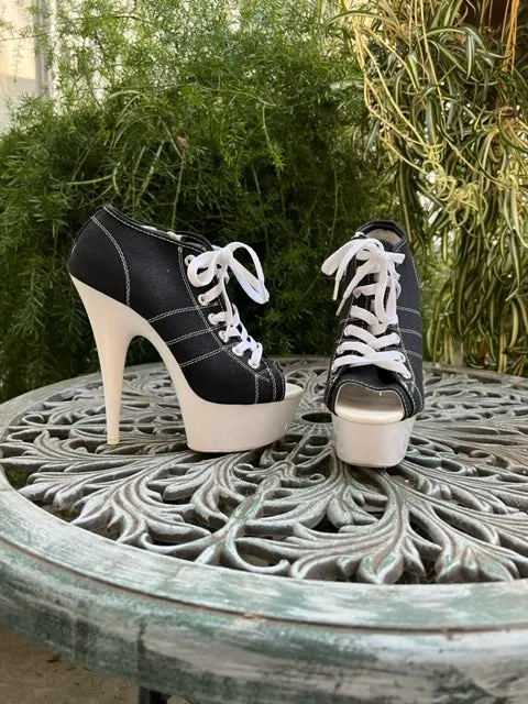 High heel sneakers