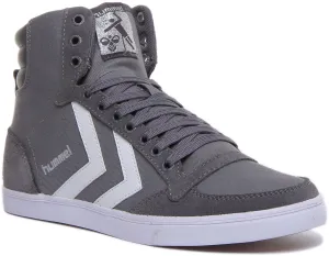 Hummel Slimmer Sta Hi In Grey White