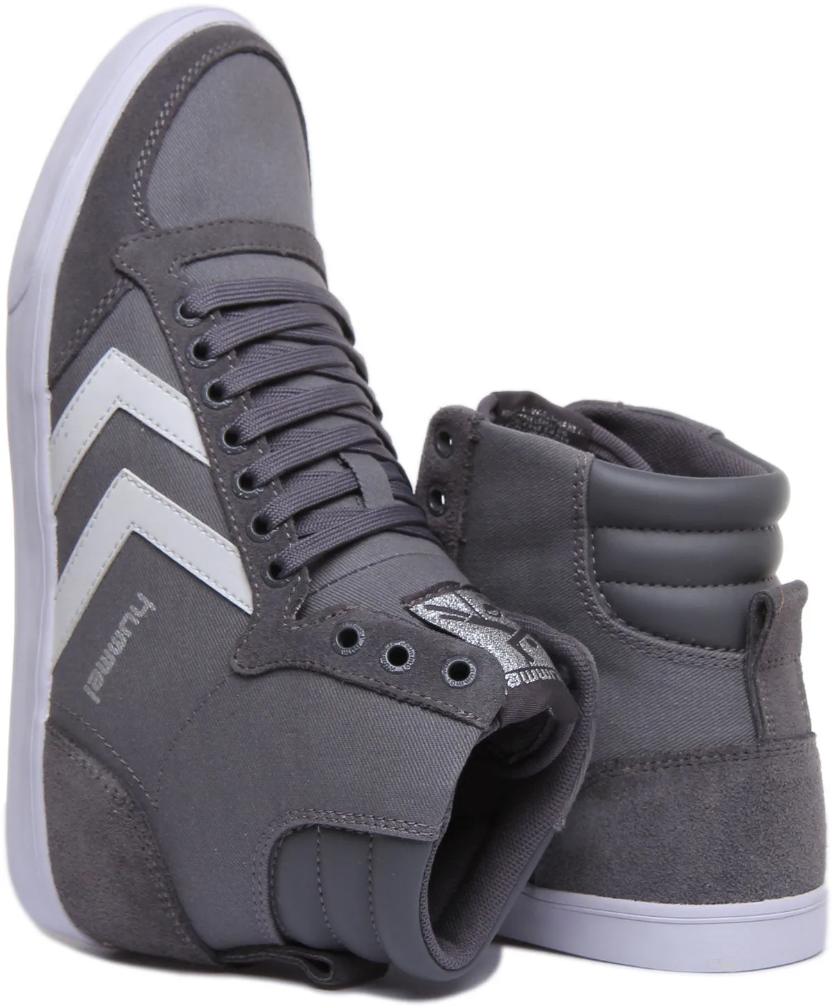 Hummel Slimmer Sta Hi In Grey White