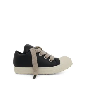 Jumbo Lace Padded Low Sneakers in Black/Milk