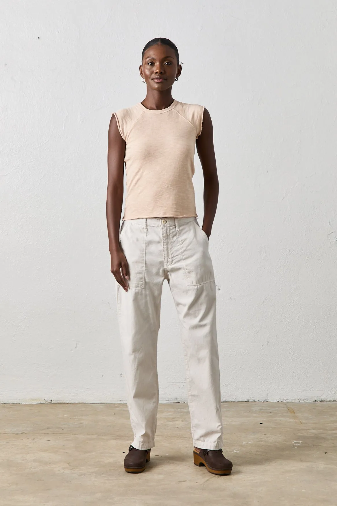 KENNEDY TROUSER / SOFT WHITE