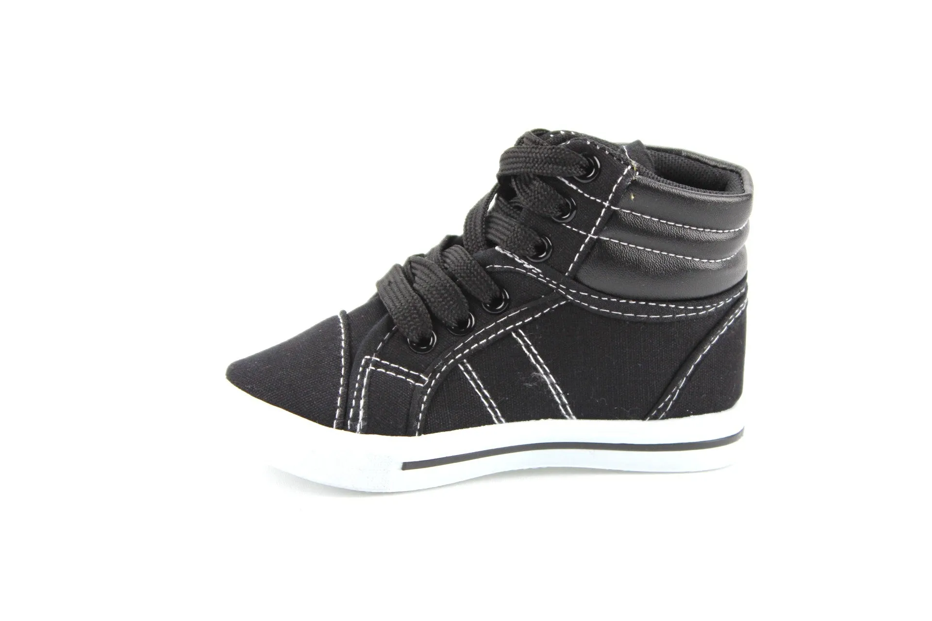 Kids 8081-K Canvas High Top Lace Up Fashion Sneakers