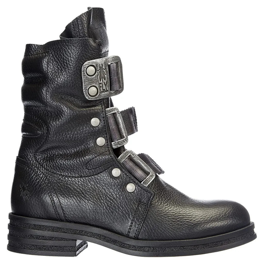 Kiff682Fly Leather Women's Buckle Ankle Boots