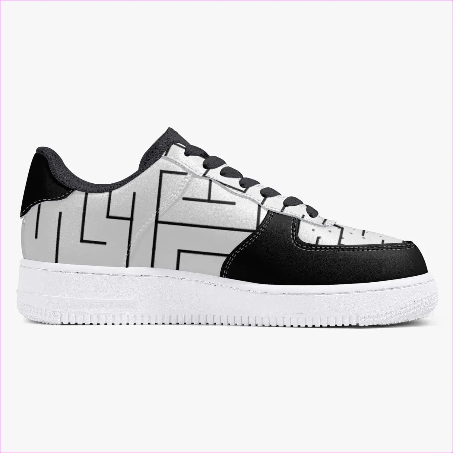 Labyrinth Low-Top Leather Sports Sneakers